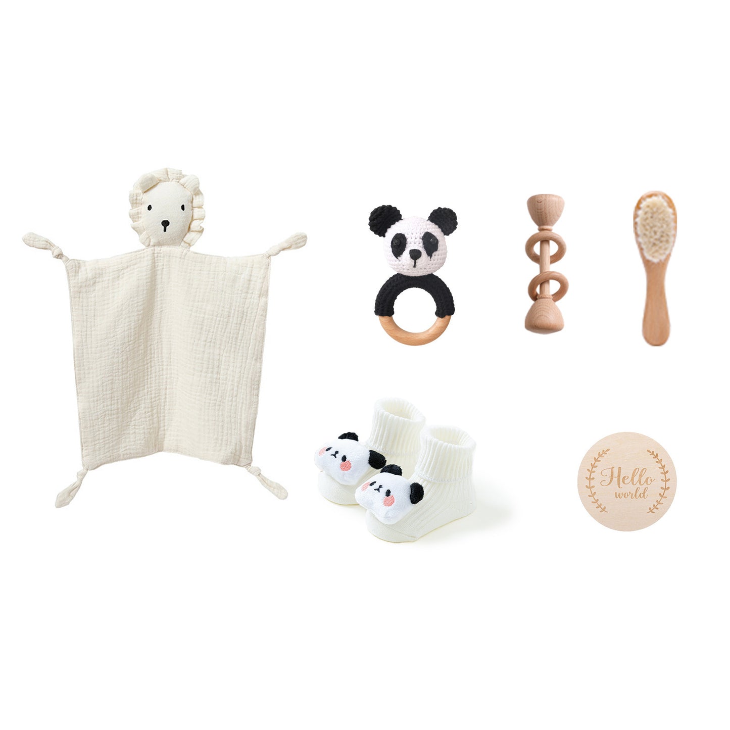 Soft and Cuddly: Infant Comfort Rattle Rabbit Bath Towel Gift Set - Perfect for Baby Showers