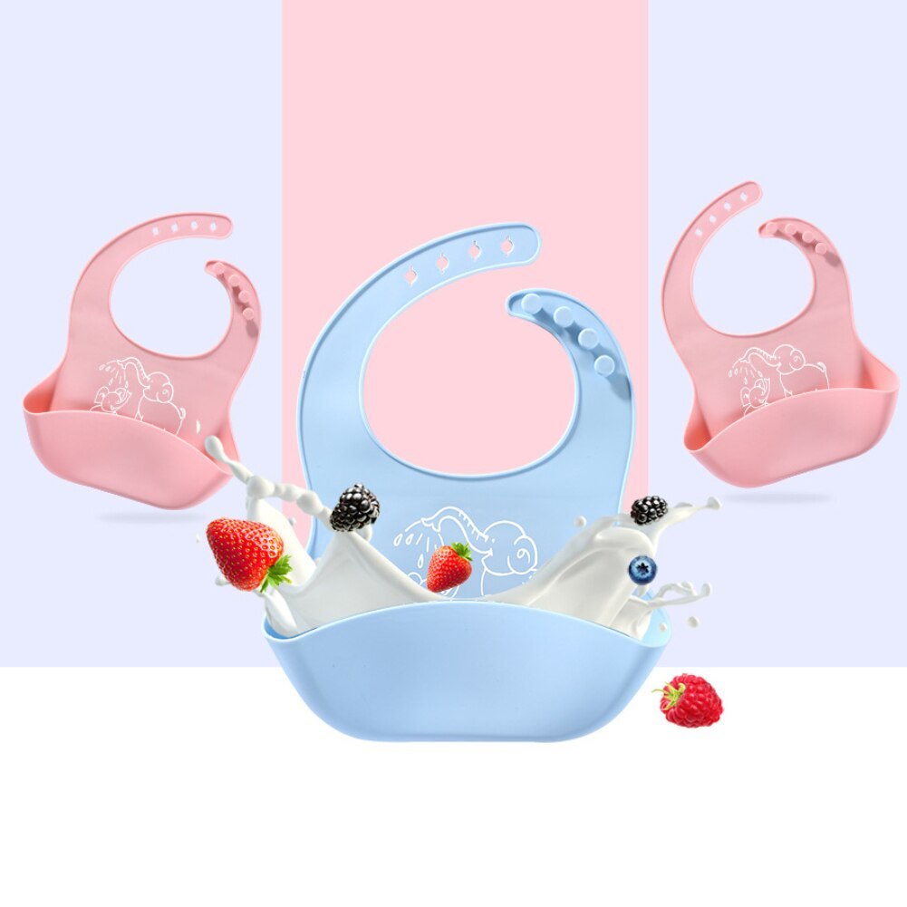 Baby Food Bib | Silicone Saliva Bag for Mess-Free Meals