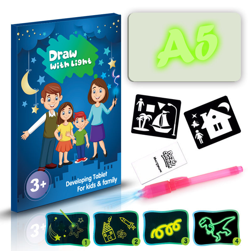 Discover Creativity: Educational 3D Magic Drawing Pad with 8 Light Effects - Perfect Puzzle Board and Sketchpad