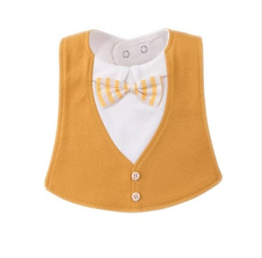 Chic Gentleman Style Waterproof Baby Bib: Novelty Infant Burp Cloths for Newborns & Toddlers