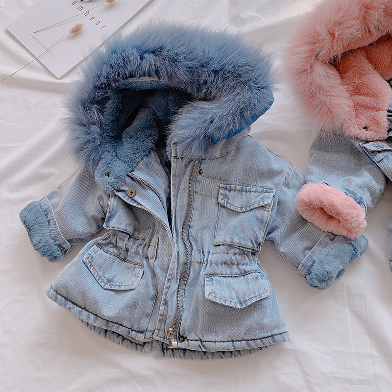 Chic and Stylish: Denim Coat for Girls - Fashionable Outerwear for Every Occasion