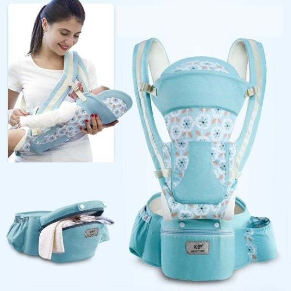 Multi-Functional Baby Waist Stool – Love Child Treasure Carrier for 3–36 Months, Printed Oxford Fabric