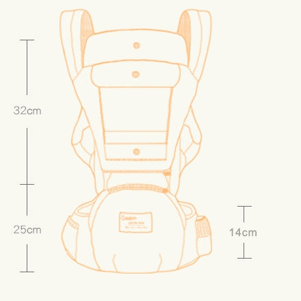Multi-Functional Baby Waist Stool – Love Child Treasure Carrier for 3–36 Months, Printed Oxford Fabric