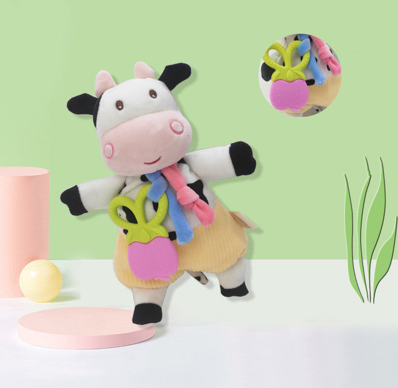 Soft and Snuggly: Comfort Towel Beanie Doll for Baby's Early Education – Adorable Cartoon Toy