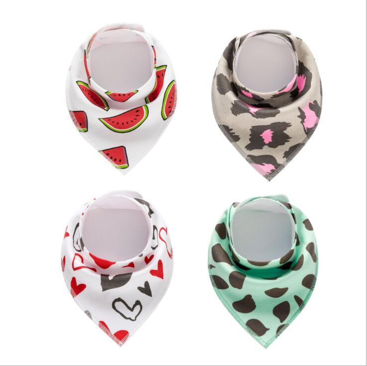 4pcs Printed Baby Bibs and Burp Cloth Set: Adorable and Absorbent Essentials