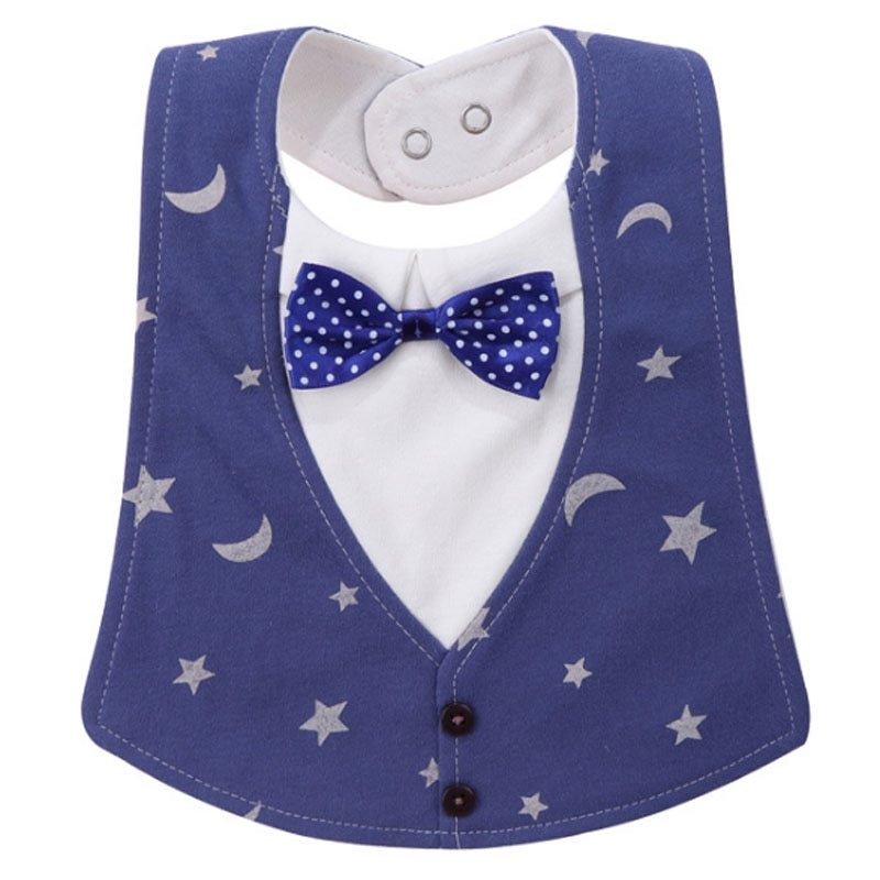 Chic Gentleman Style Waterproof Baby Bib: Novelty Infant Burp Cloths for Newborns & Toddlers