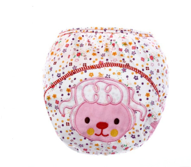 Adorable Cartoon Diaper Pants: Breathable Infant Training Pants