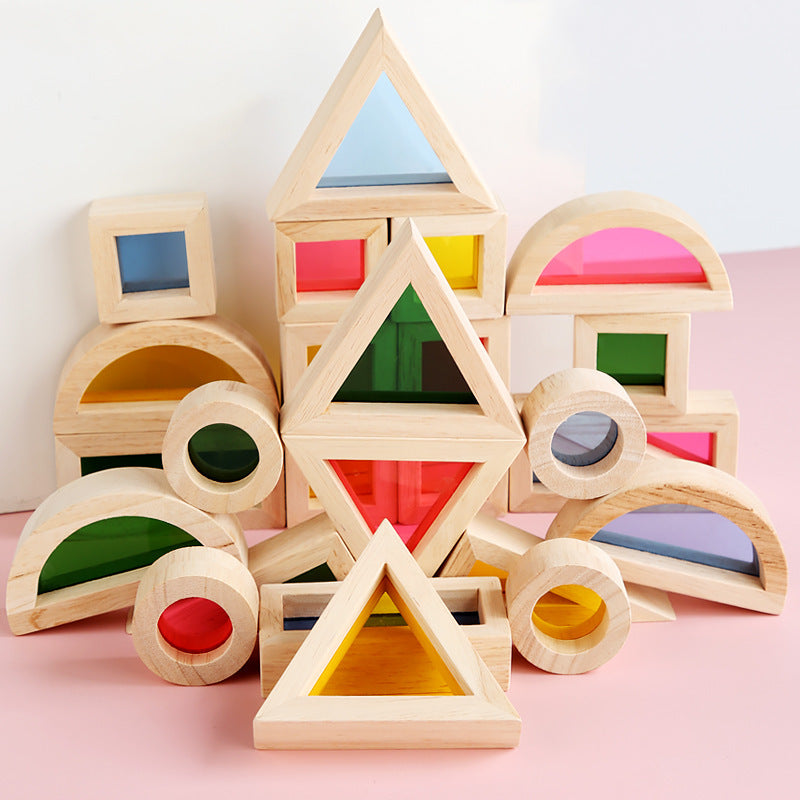 Vibrant Kaleidoscope Assembling Building Blocks - Creative and Educational Toy Set