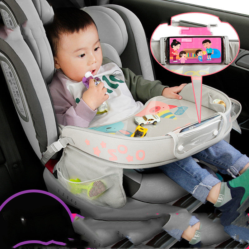 Essential Car Baby Safety Seat Tray: Convenient Child Car Storage and Small Table Solution