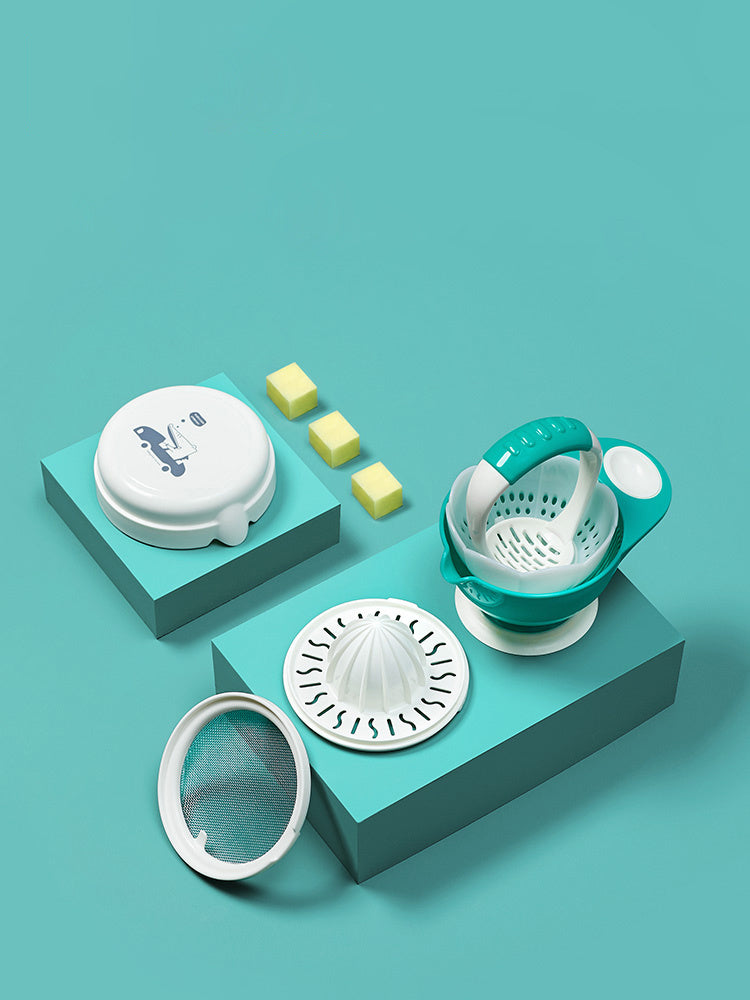 Multi-Function Baby Food Bowl Grinder Set: Bowl & Stick Tool for Easy Baby Food Prep