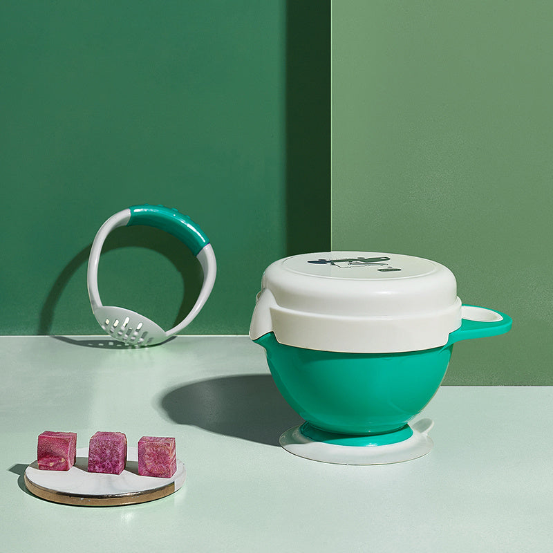 Multi-Function Baby Food Bowl Grinder Set: Bowl & Stick Tool for Easy Baby Food Prep