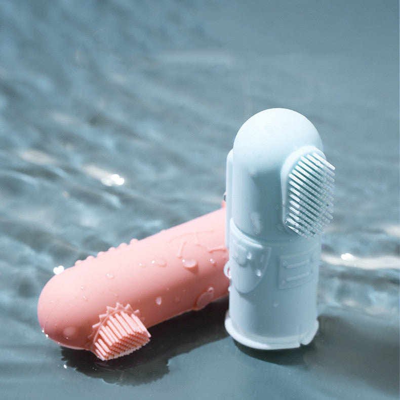 Clean Smiles Start Here: Children's Silicone Finger Cot Toothbrush for Gentle Dental Care