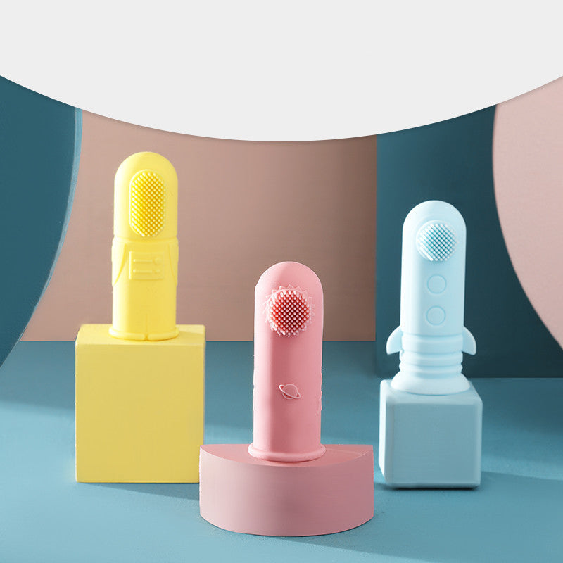 Clean Smiles Start Here: Children's Silicone Finger Cot Toothbrush for Gentle Dental Care