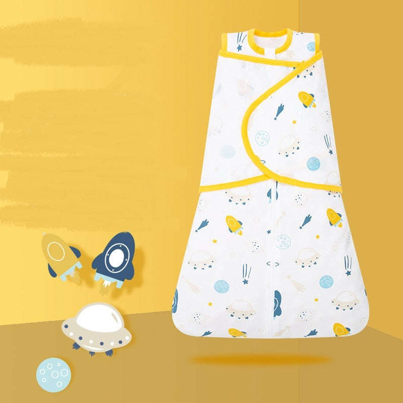Cozy and Protective: Newborn Baby Anti-shock Cotton Sleeping Bag for Spring and Autumn