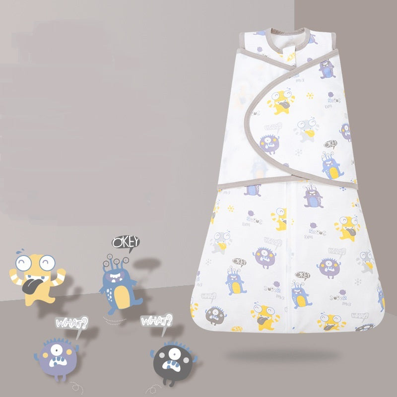Cozy and Protective: Newborn Baby Anti-shock Cotton Sleeping Bag for Spring and Autumn