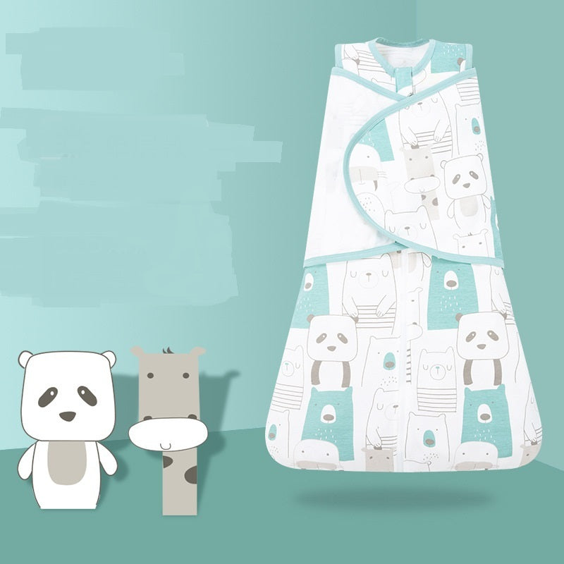 Cozy and Protective: Newborn Baby Anti-shock Cotton Sleeping Bag for Spring and Autumn
