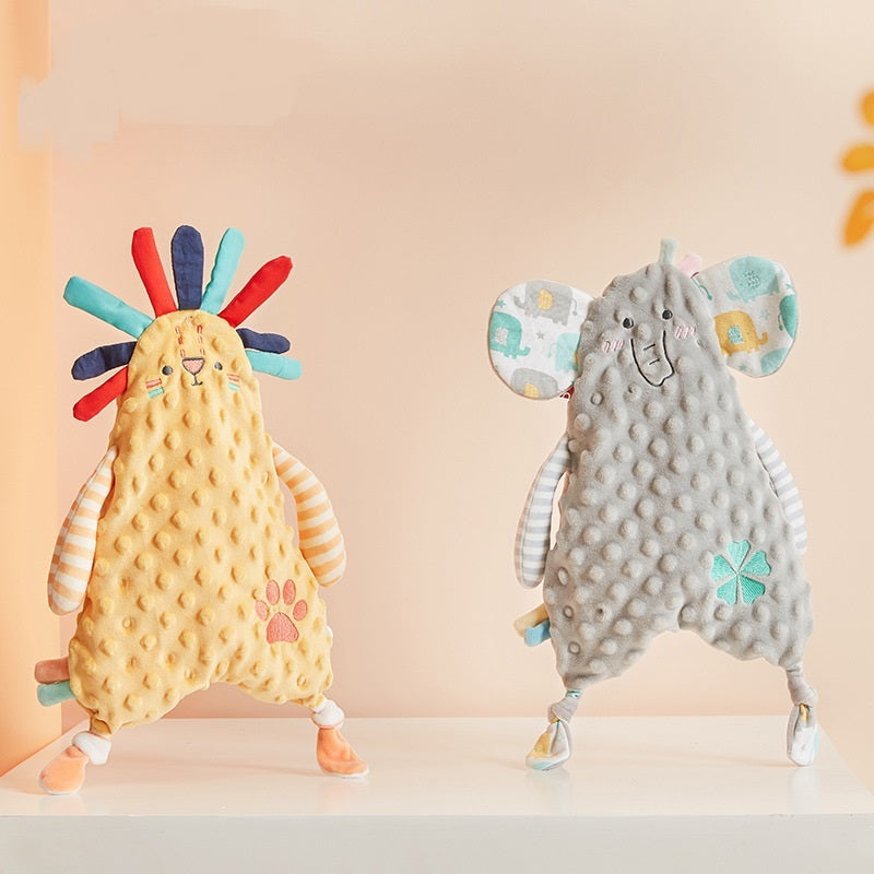 Kawaii Bunny Ears Baby Appease Towel: Nursing Teether & Comfort Cuddling Toy for Newborns and Toddlers