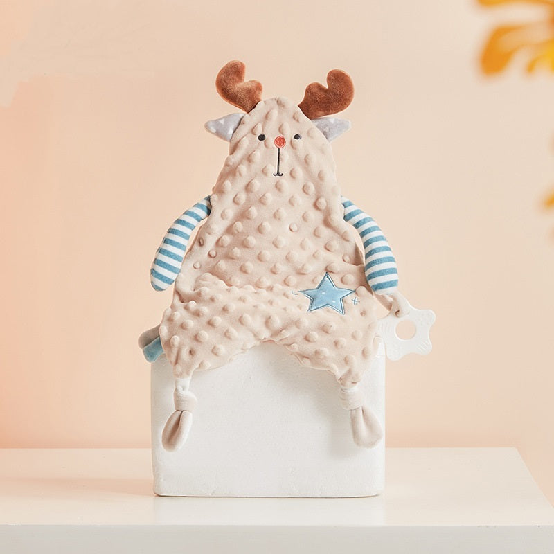 Kawaii Bunny Ears Baby Appease Towel: Nursing Teether & Comfort Cuddling Toy for Newborns and Toddlers