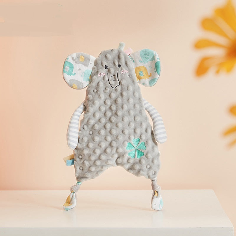 Kawaii Bunny Ears Baby Appease Towel: Nursing Teether & Comfort Cuddling Toy for Newborns and Toddlers
