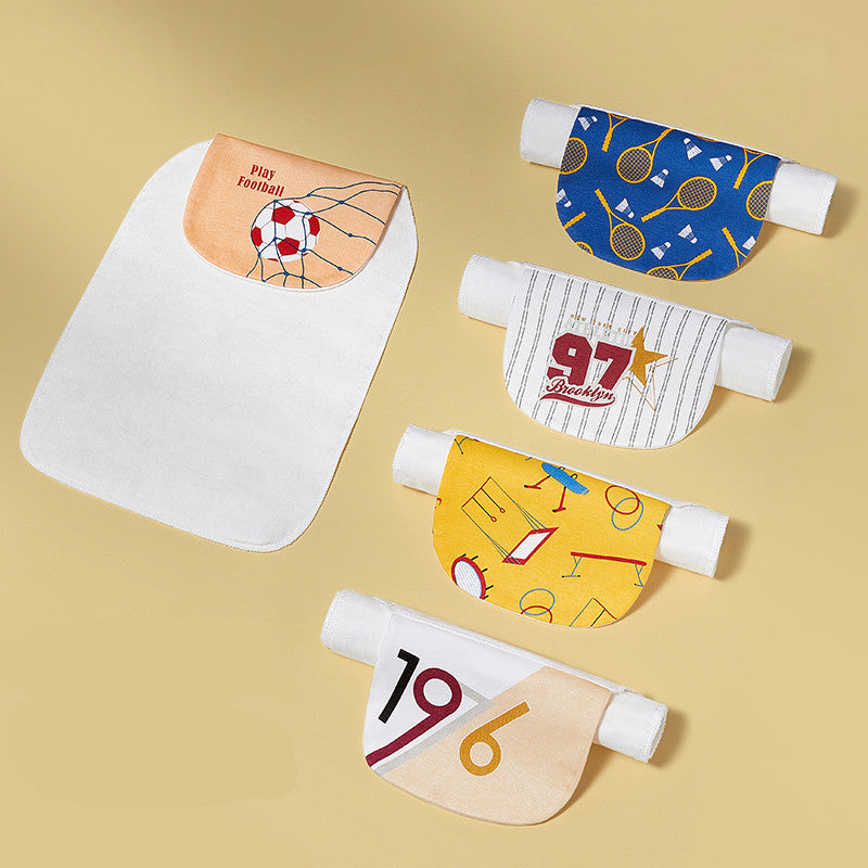 Baby Cotton Sweat-Absorbent Towel: Comfortable Sweat Towel Pad for Baby's Back