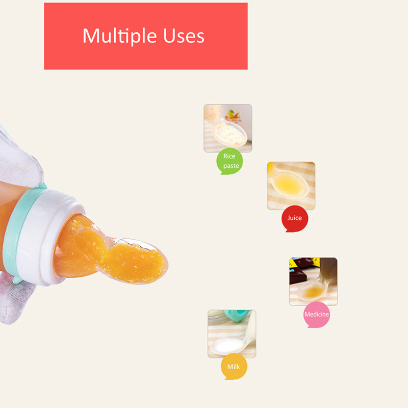 Newborn Dolphin Multi-Purpose Silicone Feeding Bottle | Versatile and Safe Infant Feeder