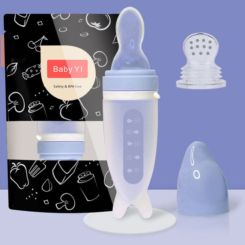 Newborn Dolphin Multi-Purpose Silicone Feeding Bottle | Versatile and Safe Infant Feeder