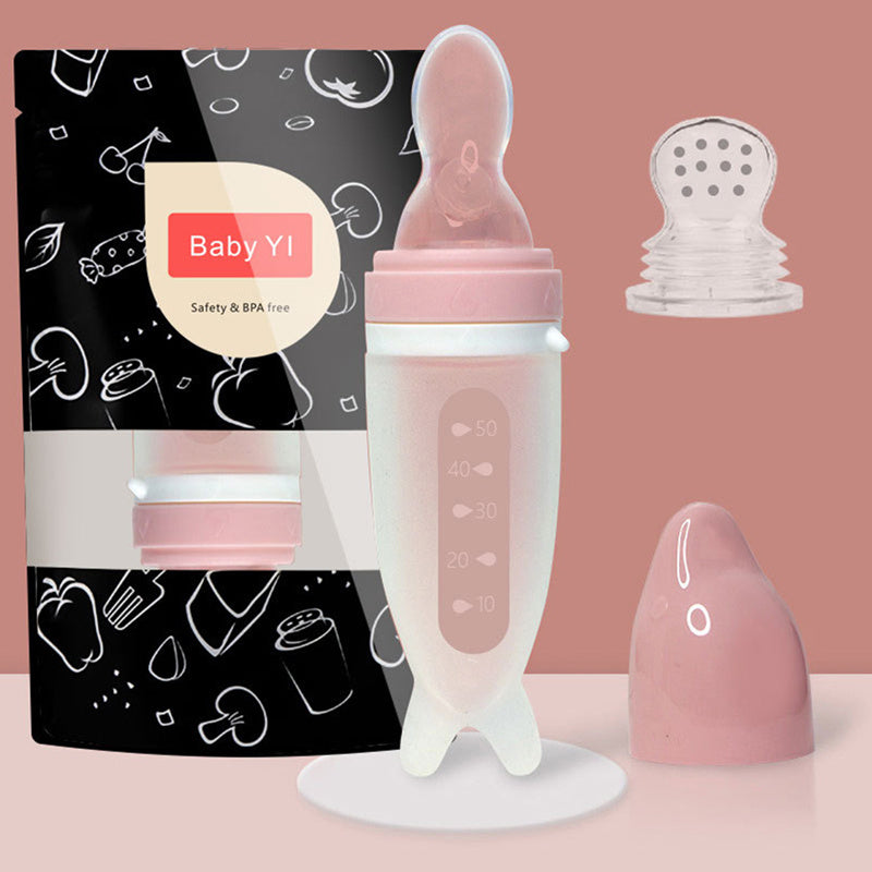 Newborn Dolphin Multi-Purpose Silicone Feeding Bottle | Versatile and Safe Infant Feeder