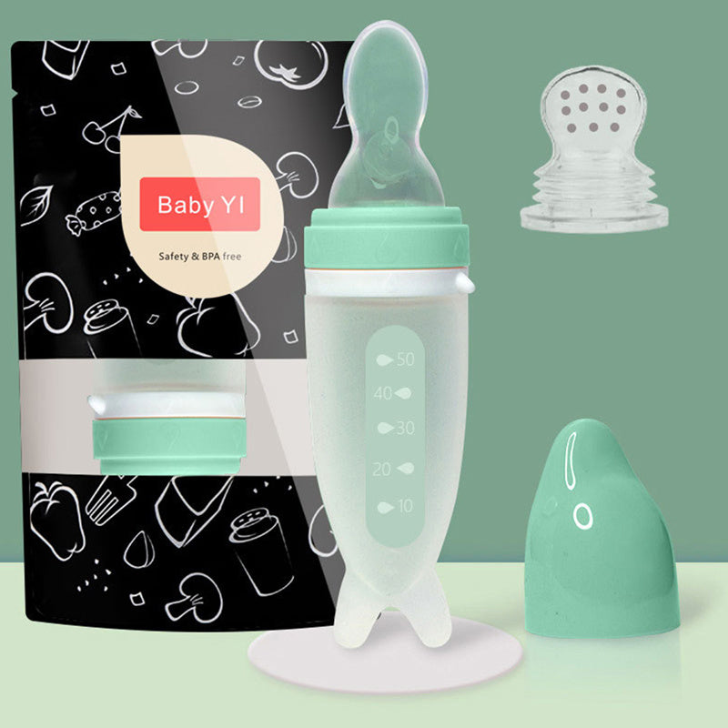 Newborn Dolphin Multi-Purpose Silicone Feeding Bottle | Versatile and Safe Infant Feeder