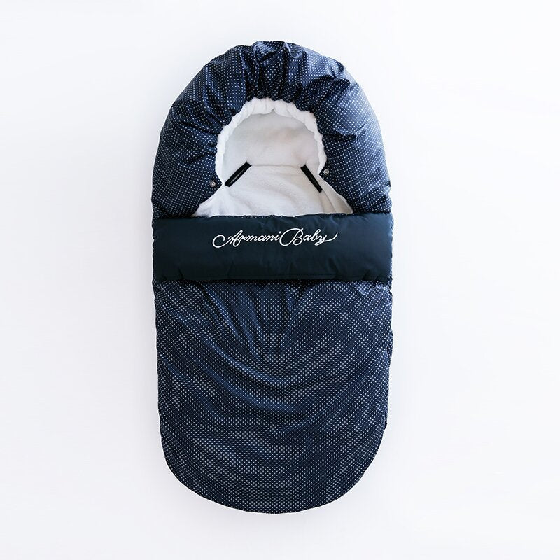 Premium Newborn Baby Sleeping Bag: Night Sacks, Blanket Wrap with Bow, Outdoor Infant Toddler Warm Winter Swaddling Stroller Wrap