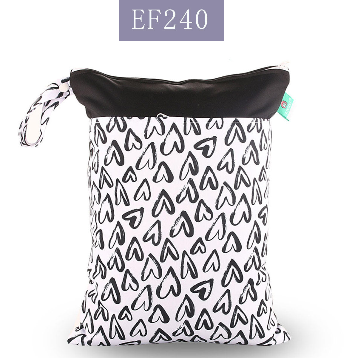 Stay Organized On-the-Go: Double Zipper Stitching Cloth Diaper Bag - Essential Baby Diaper Storage Solution