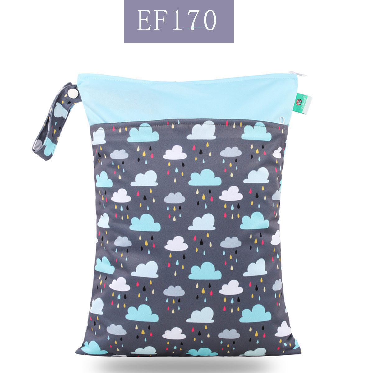 Stay Organized On-the-Go: Double Zipper Stitching Cloth Diaper Bag - Essential Baby Diaper Storage Solution