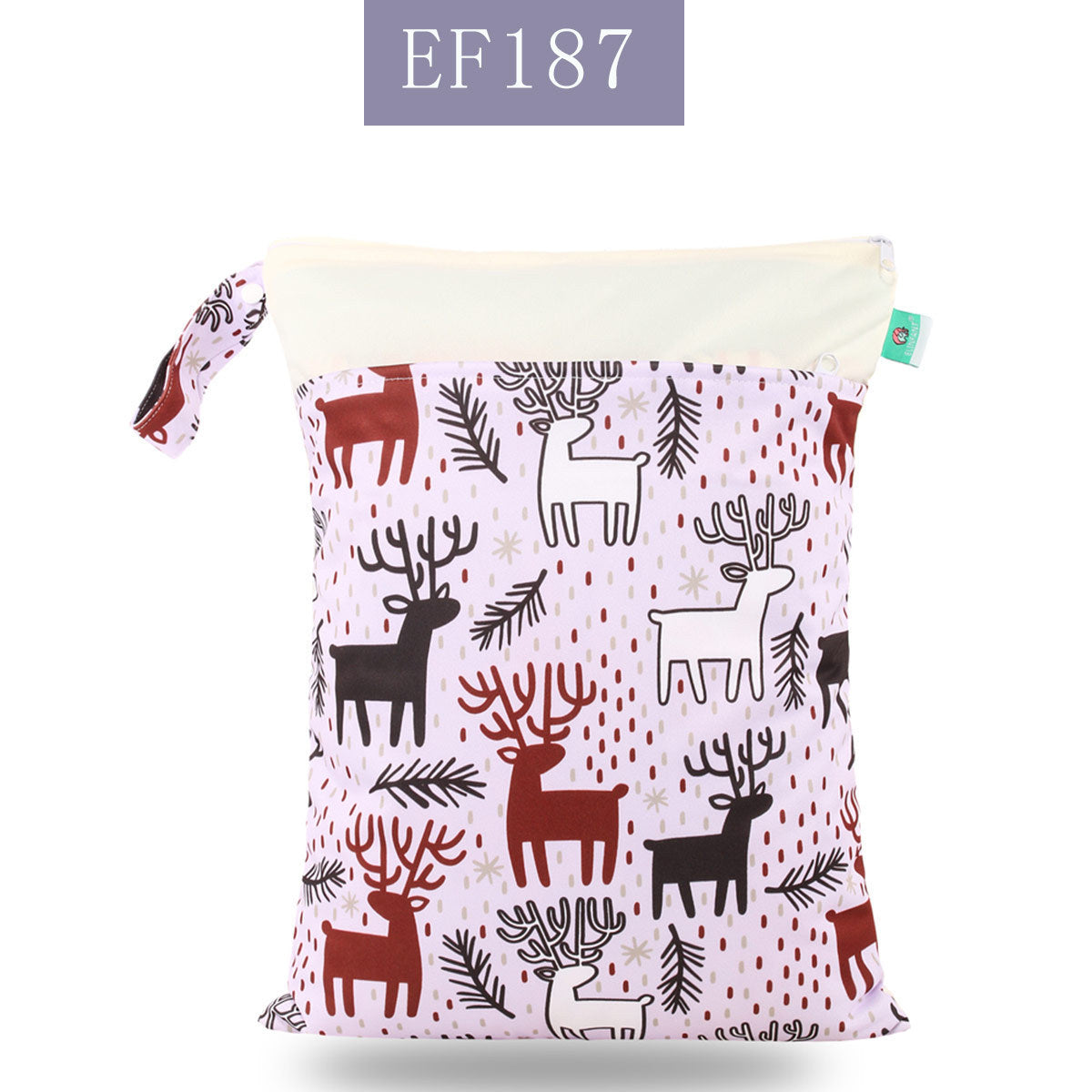 Stay Organized On-the-Go: Double Zipper Stitching Cloth Diaper Bag - Essential Baby Diaper Storage Solution