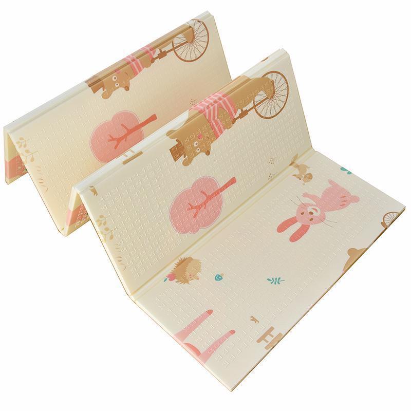 Extra Thick Folding Baby Crawling Mat: Cold Insulation Foam Mat for Home & Living Room Play