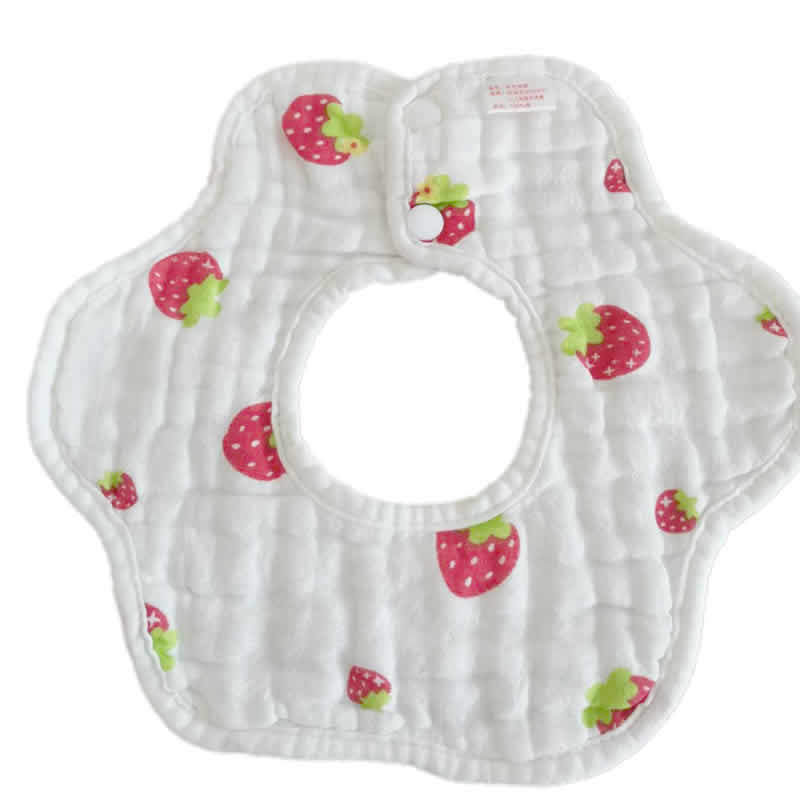 Printed Baby Bibs with Rice Pockets - Soft Infant Saliva Towels