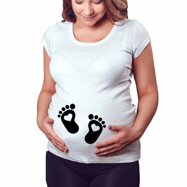 Printed Maternity Shirts - Slim Fit Pregnancy Tops for Women