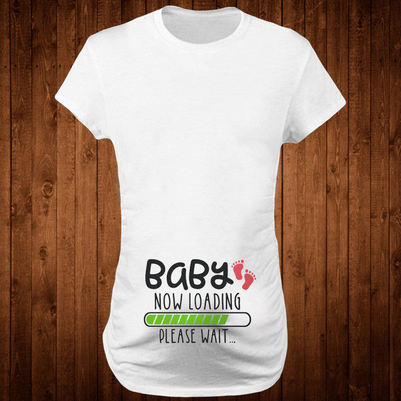 Printed Maternity Shirts - Slim Fit Pregnancy Tops for Women