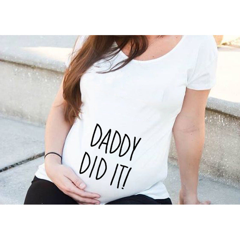 Printed Maternity Shirts - Slim Fit Pregnancy Tops for Women