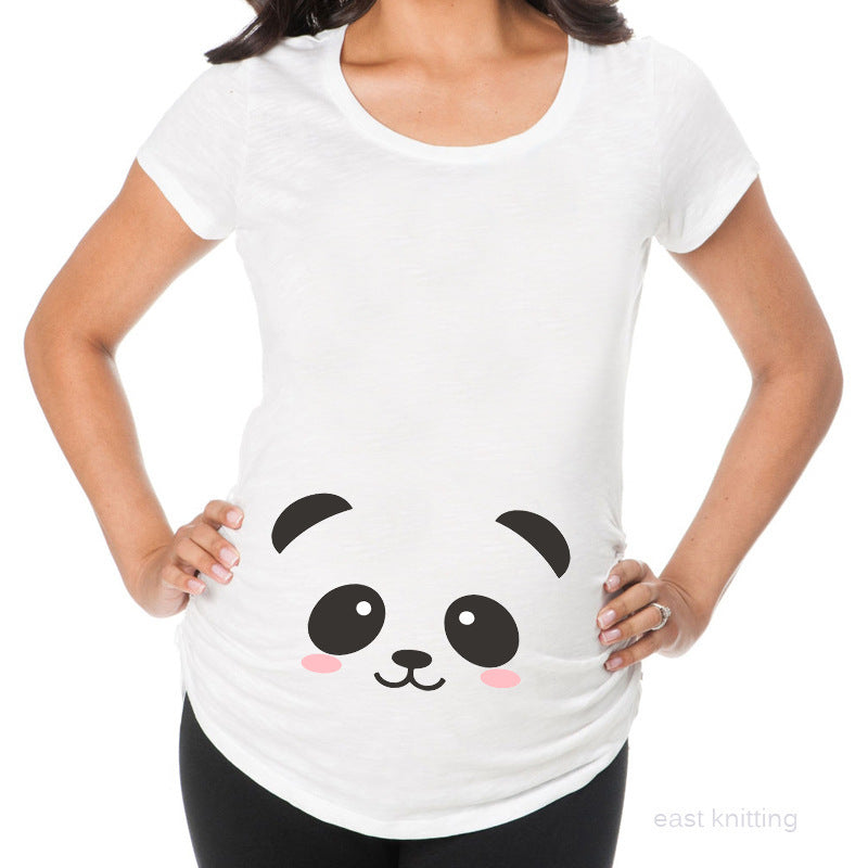 Printed Maternity Shirts - Slim Fit Pregnancy Tops for Women