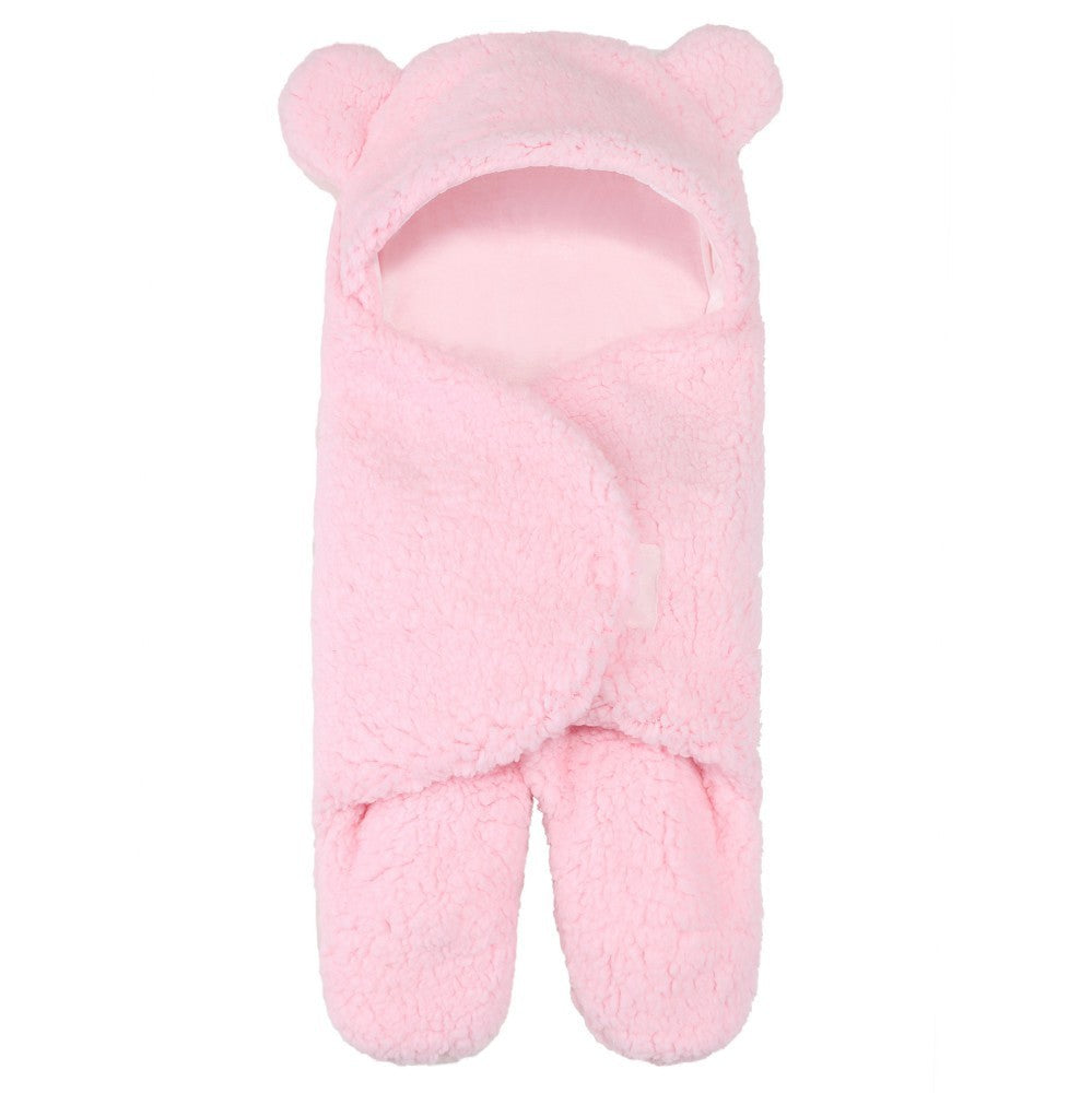 Lamb Plush Sleeping Bag | Cozy Newborn Baby Swaddling Quilt