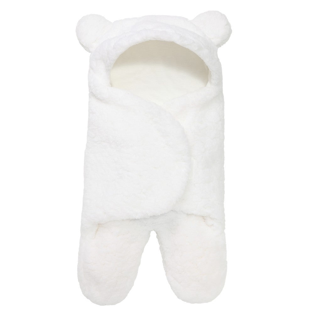 Lamb Plush Sleeping Bag | Cozy Newborn Baby Swaddling Quilt