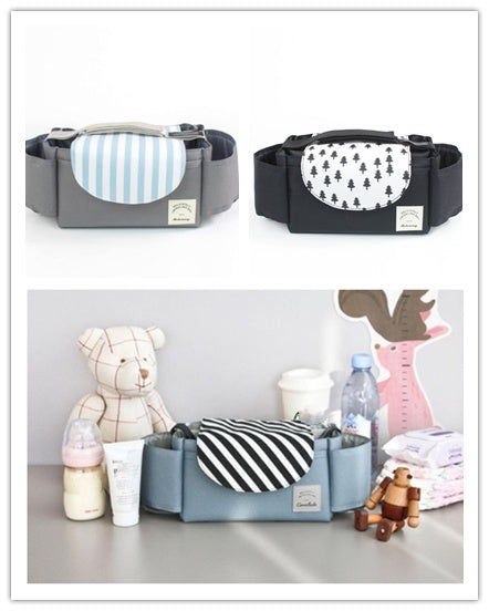 Multifunction Baby Stroller Bag Organizer - Maternity Nappy Bag with Stroller Accessories & Cup Holders - Ideal Stroller Bag