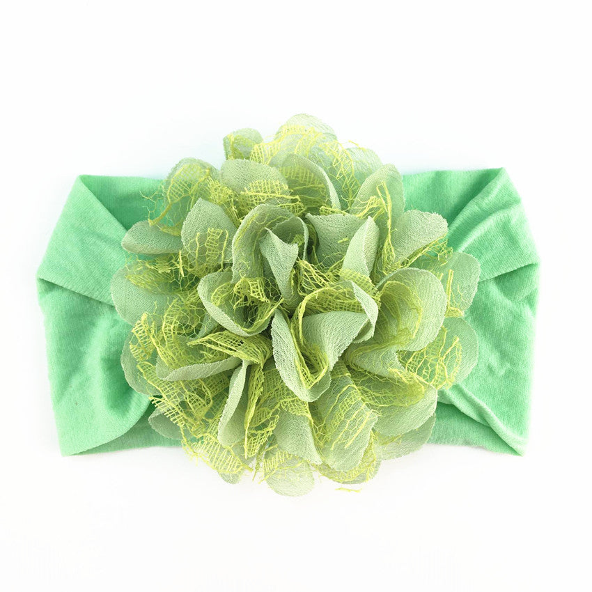 Adorn Your Little One with Elegance: Chiffon Mesh Flower Baby Headdress Headband in Various Styles and Colors