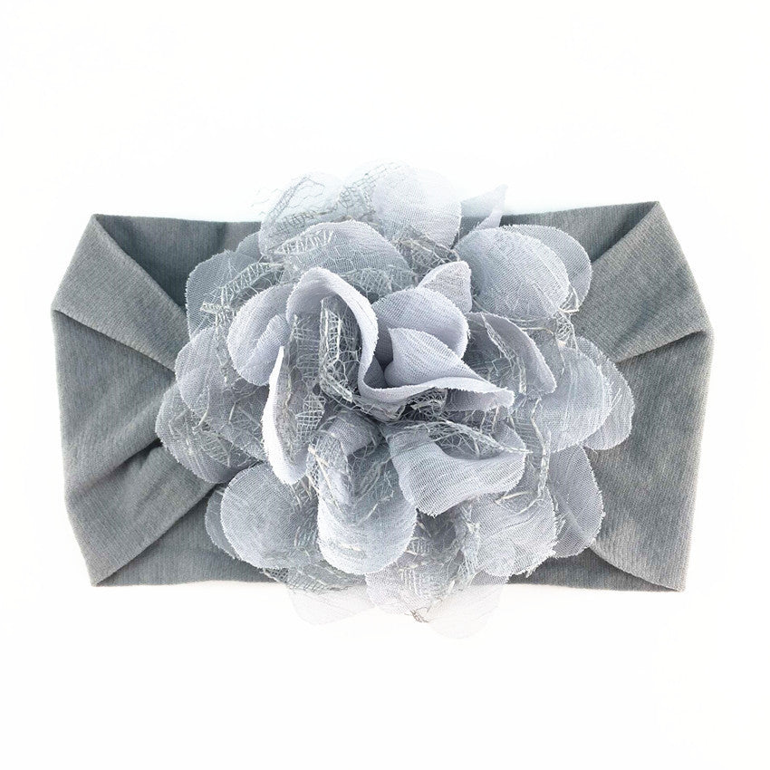 Adorn Your Little One with Elegance: Chiffon Mesh Flower Baby Headdress Headband in Various Styles and Colors