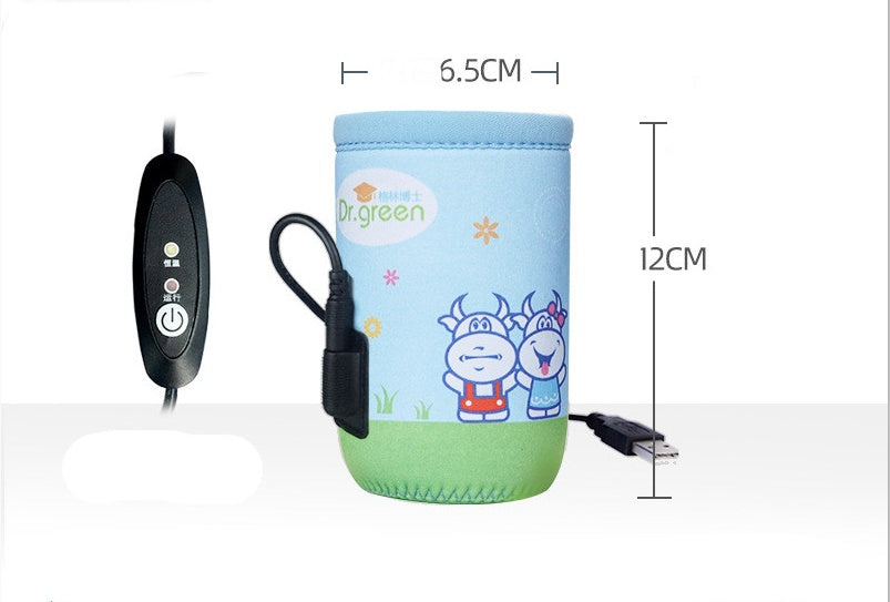 Keep Bottles Warm On-the-Go: Insulation Sleeve Thermostat Portable Insulated Baby Bottle