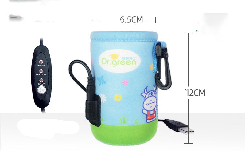 Keep Bottles Warm On-the-Go: Insulation Sleeve Thermostat Portable Insulated Baby Bottle