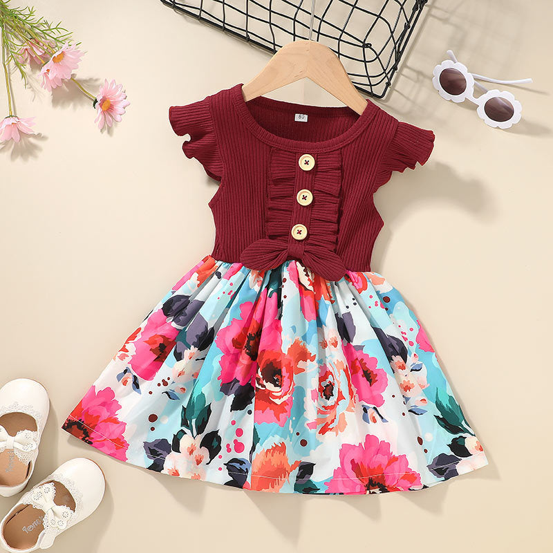 Toddler & Baby Girls Summer Dress – Sleeveless Casual Outfit for Girls (Sizes 80–120 cm)