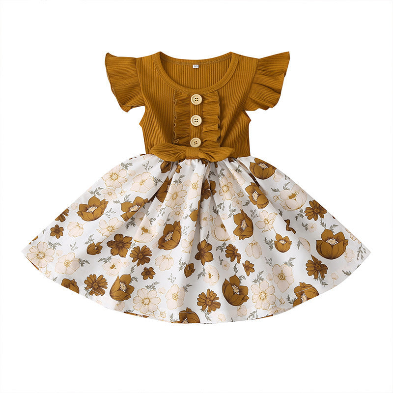 Toddler & Baby Girls Summer Dress – Sleeveless Casual Outfit for Girls (Sizes 80–120 cm)