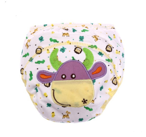 Adorable Cartoon Diaper Pants: Breathable Infant Training Pants