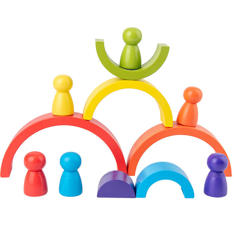Creative Fun: Rainbow Arched Building Blocks for Imaginative Play