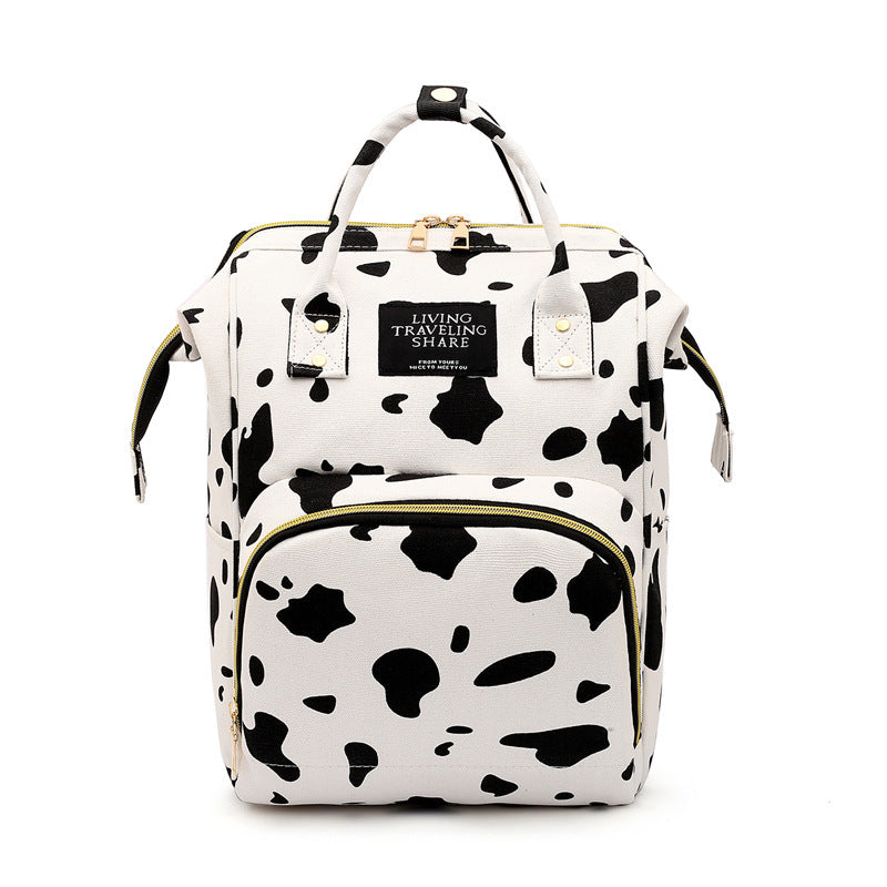 Effortless Style and Practicality: Printed Ultra-light Mommy Backpack